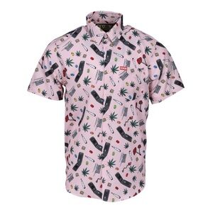 DIXON NEW GUY PARTY Pink SHIRT Size Medium